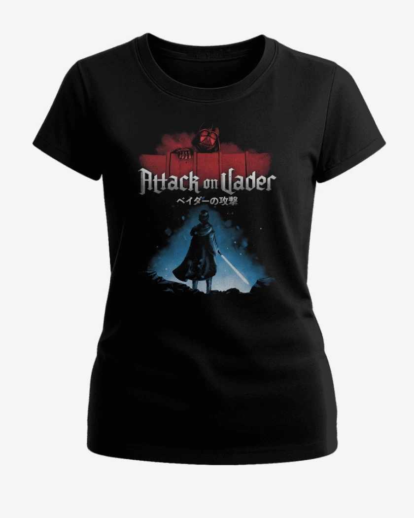 Polera de Mujer Negro de Attack on Vader Nro 2