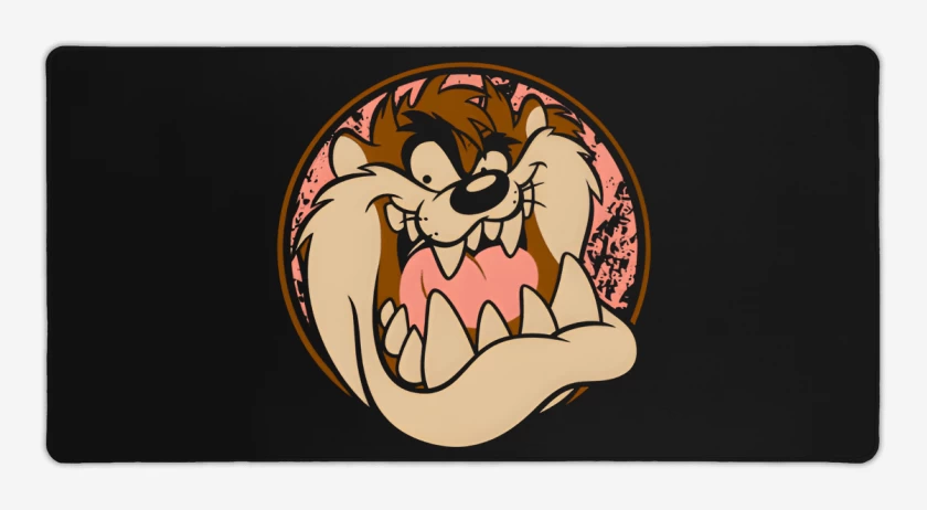 Mouse pad Gamer Negro de Peligroso Taz
