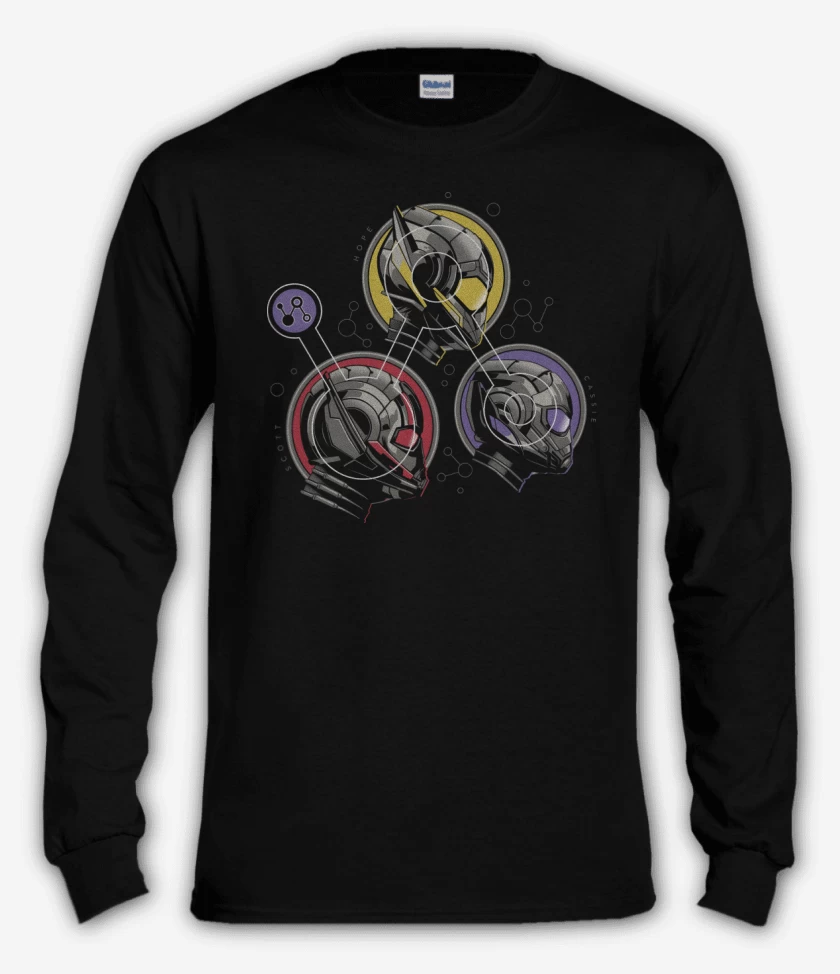 Polera manga larga Negro de Team Hormiga