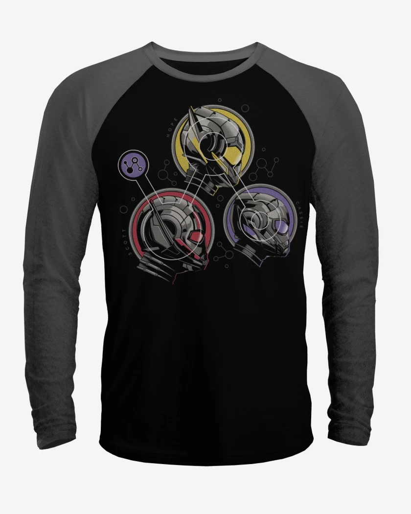 Polera Raglan Negro / Negro Heather de Team Hormiga