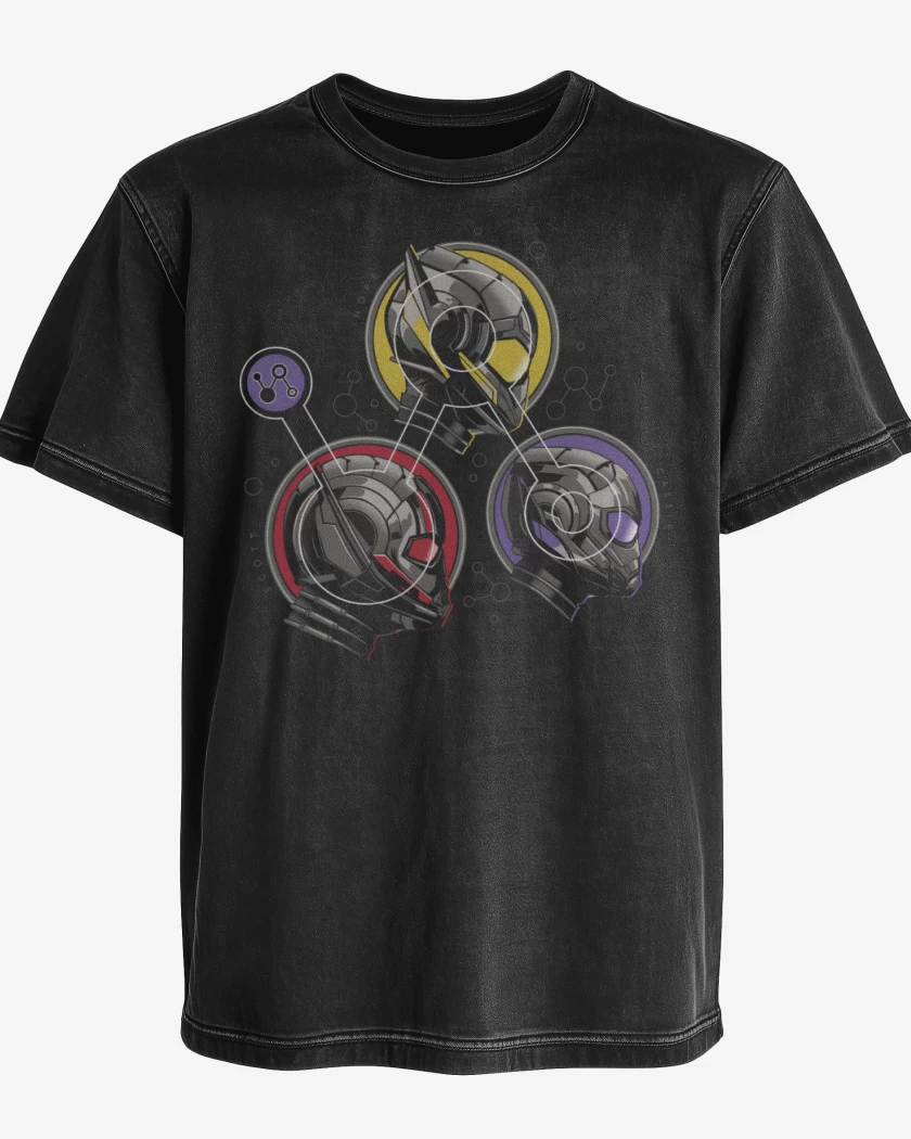 Polera desgastada Negro de Team Hormiga