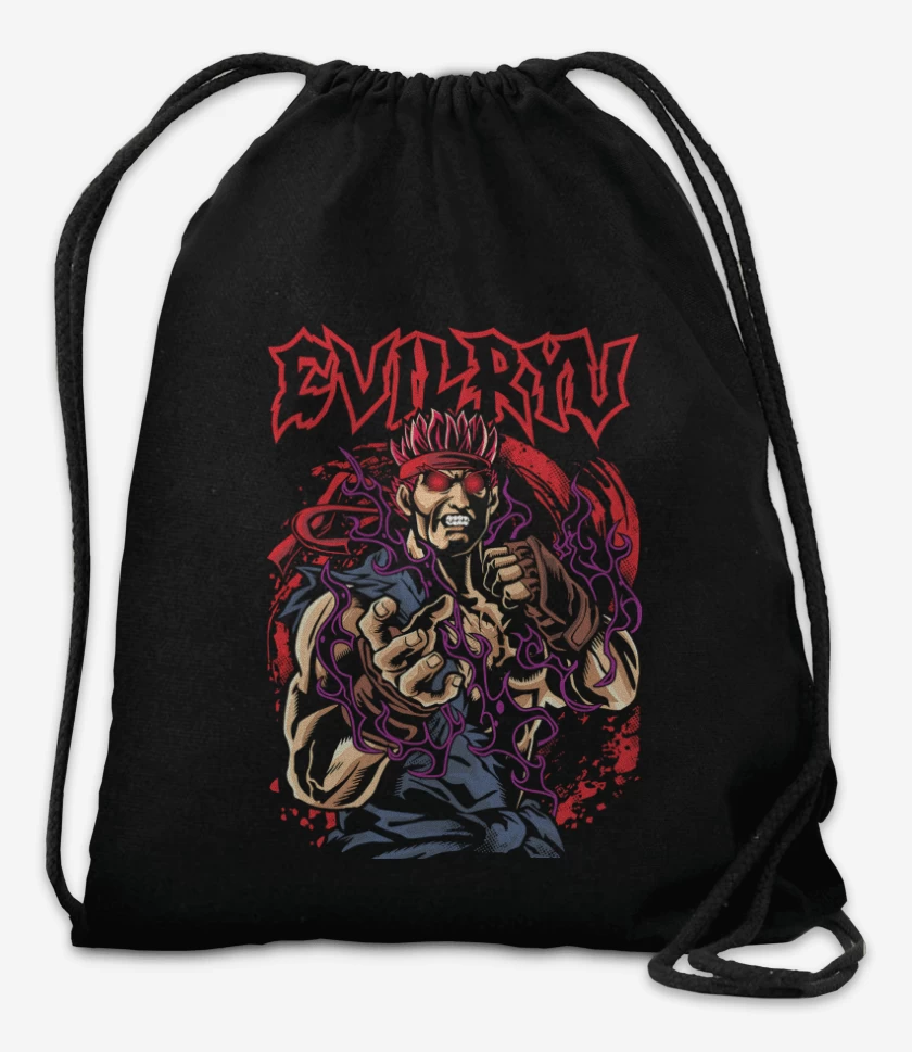 Mochila Negro de Evil Ryu