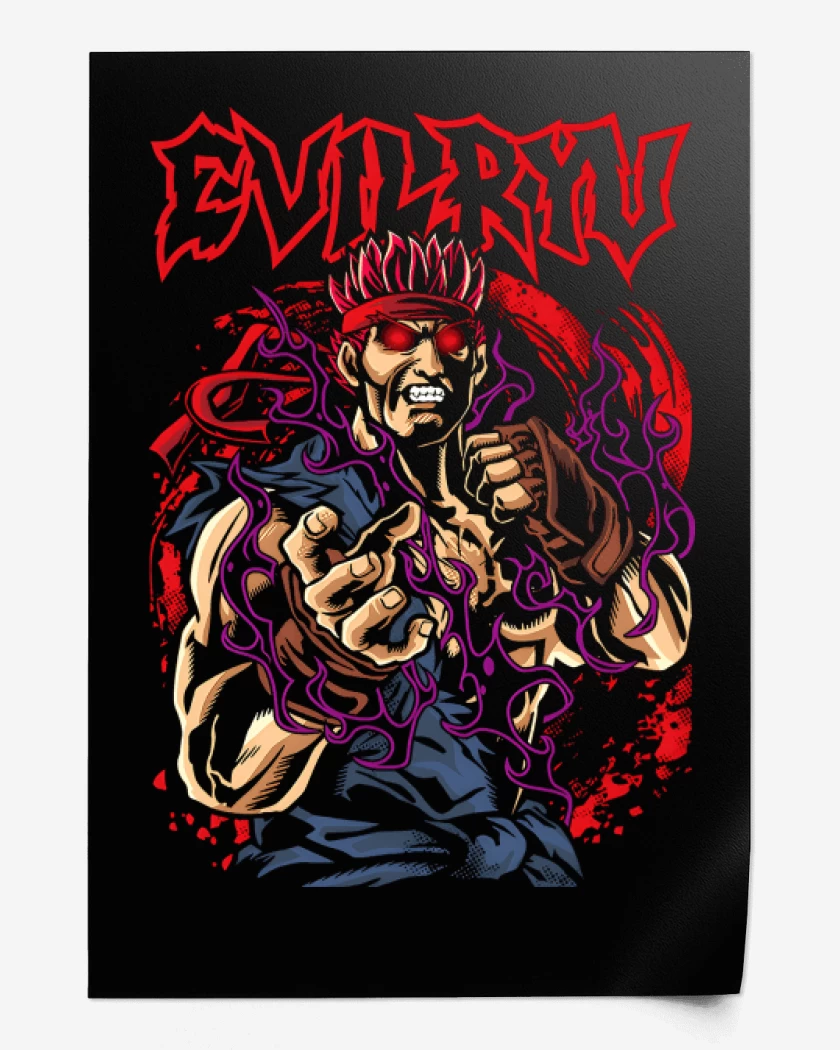 Print Evil Ryu