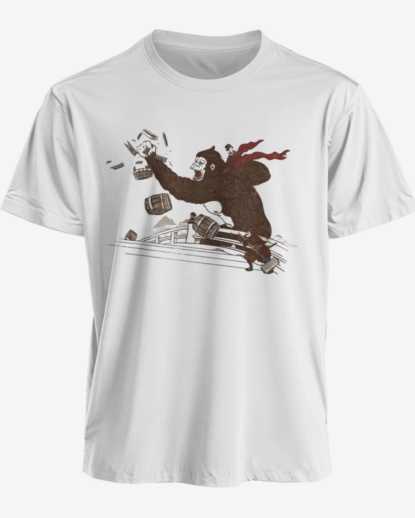 Polera premium Blanco de Donkey Furioso