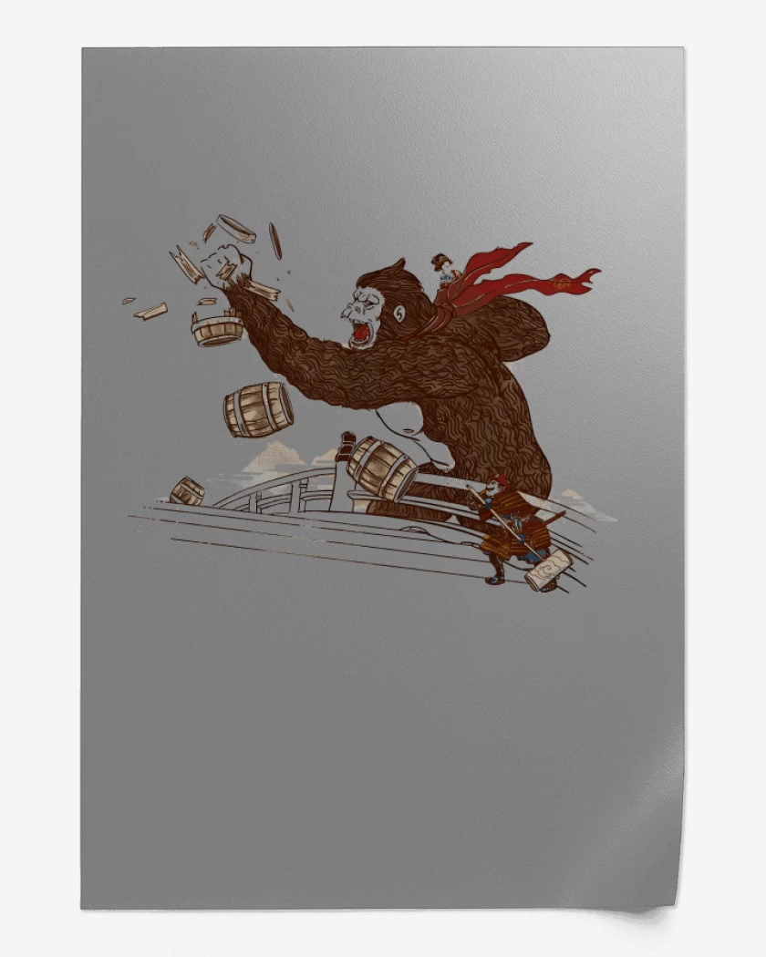 Print Gris Melange de Donkey Furioso