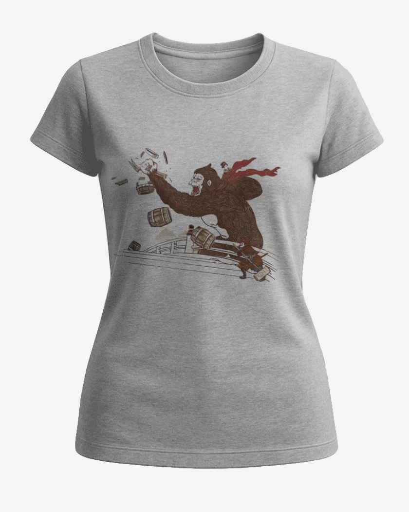 Polera de Mujer Gris Melange de Donkey Furioso