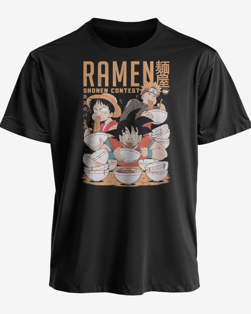 Polera premium Negro de Competencia de Ramen
