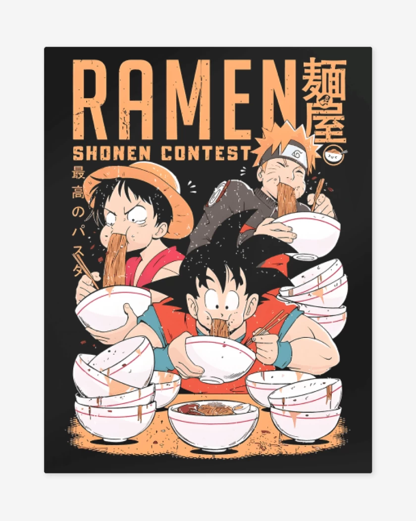 Print metalico Competencia de Ramen