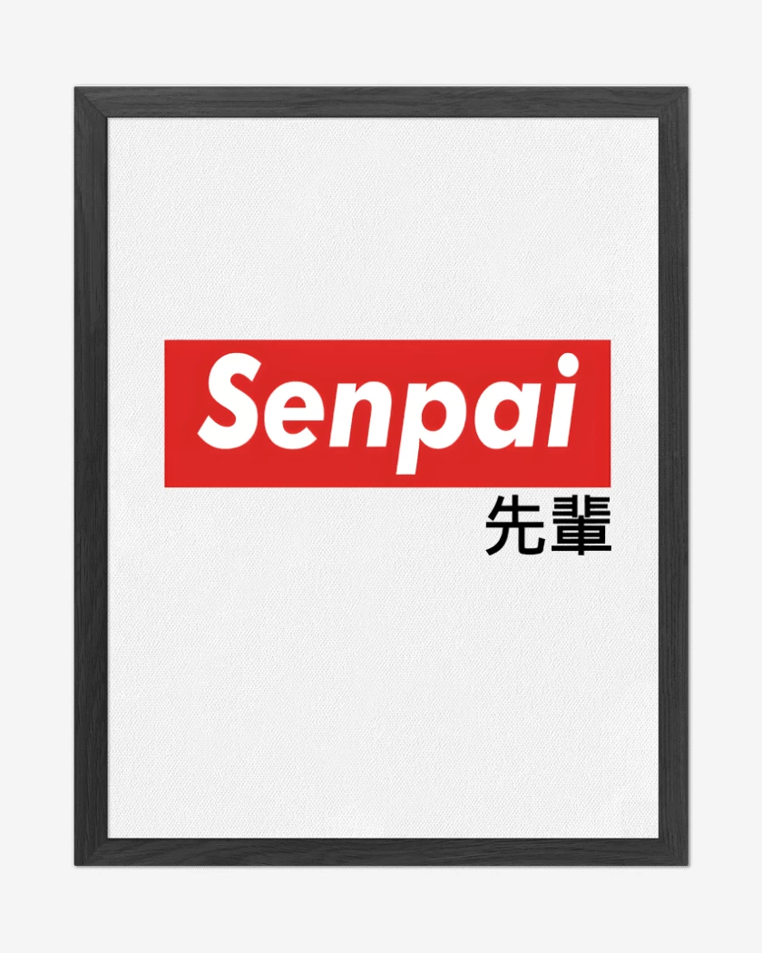 Cuadro decorativo Blanco de Senpai