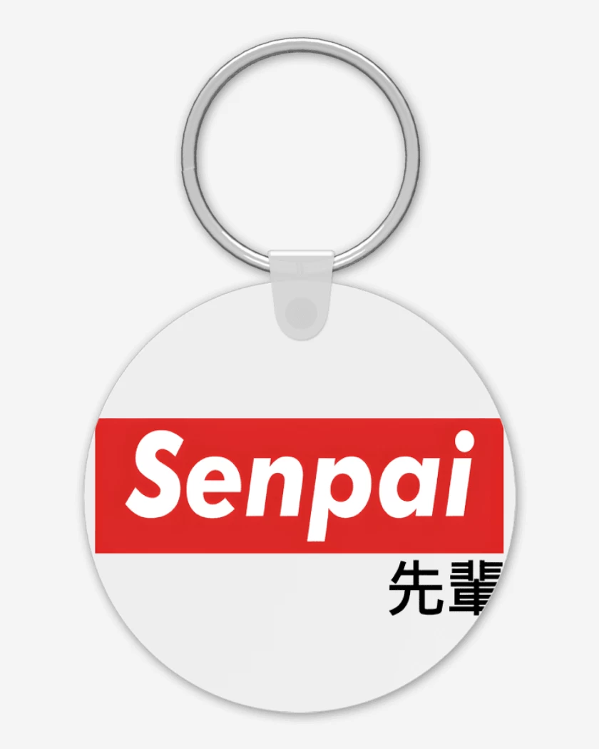Llavero Blanco de Senpai
