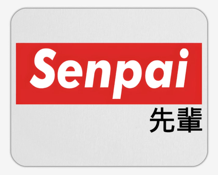 Mousepad Blanco de Senpai