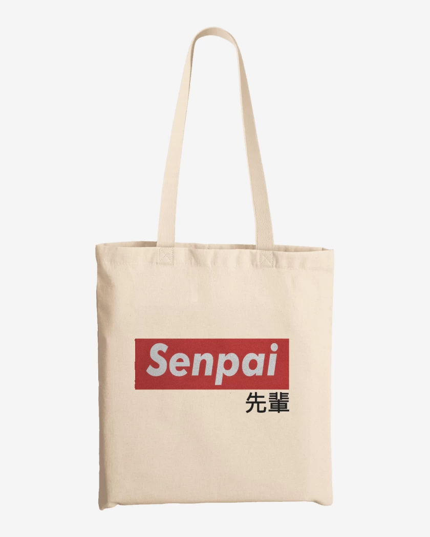 Totebag Blanco de Senpai