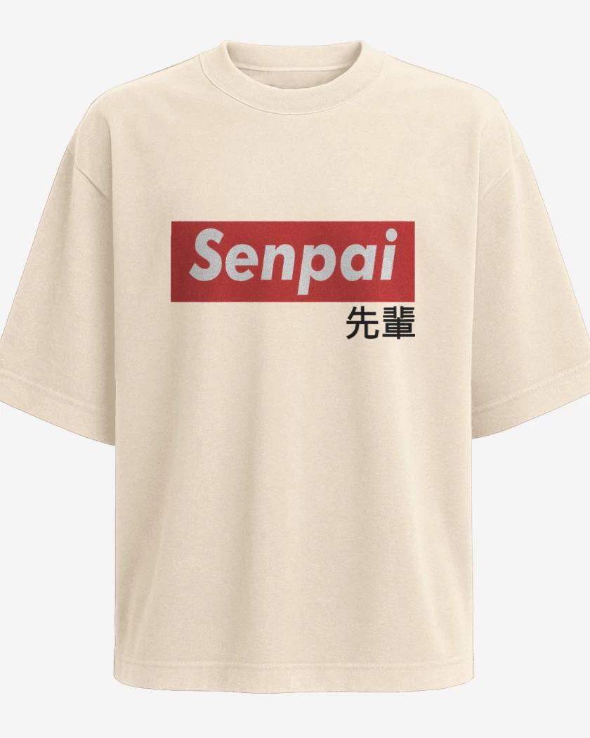 Polera Oversize Beige de Senpai