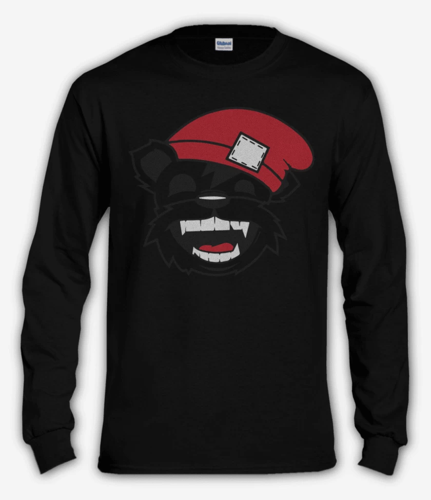 Polera manga larga Negro de Bear