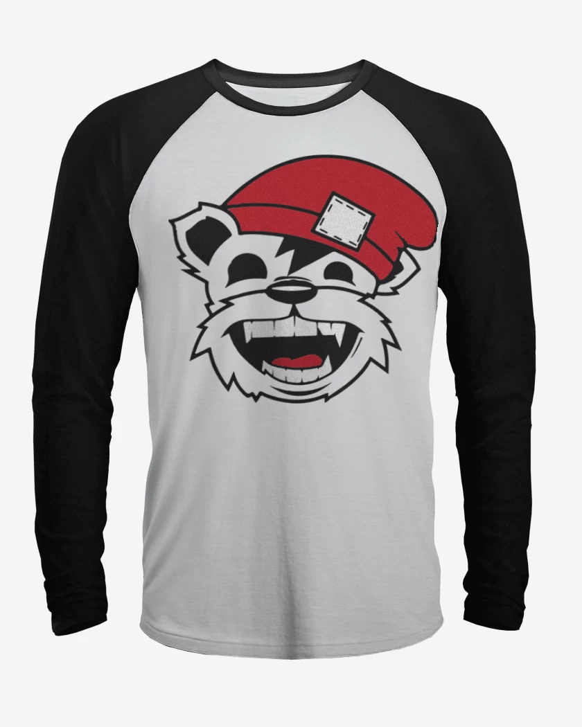 Polera Raglan Blanco / Negro de Bear