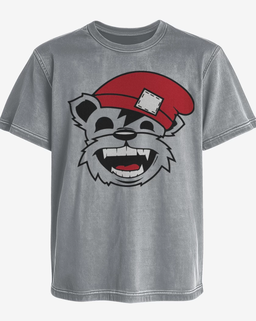 Polera desgastada Gris Melange de Bear