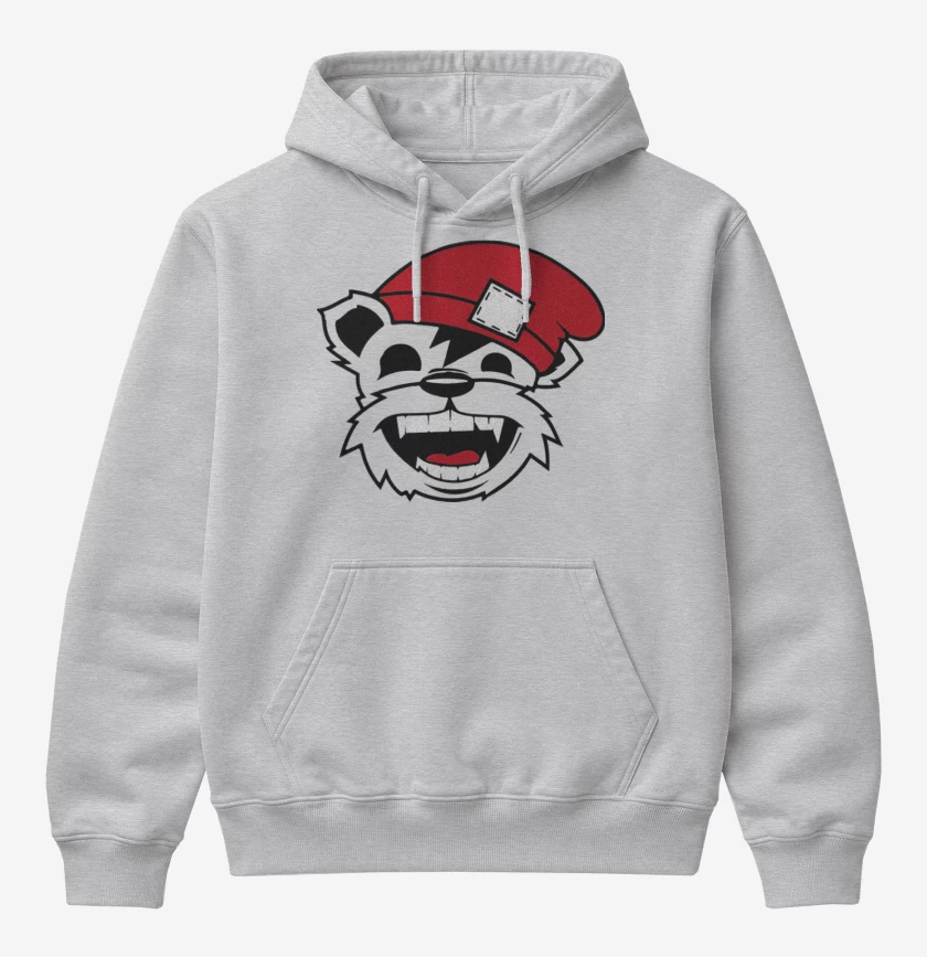 Poleron Canguro básico Gris Melange de Bear