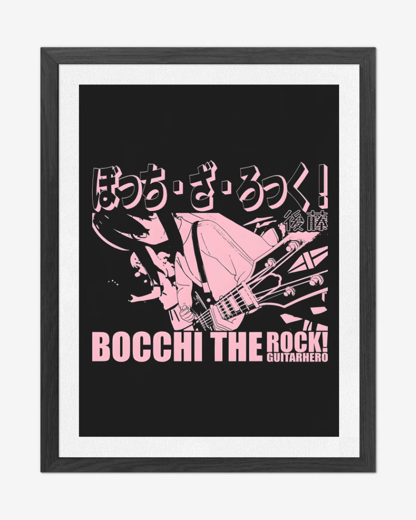 Cuadro decorativo Negro de Bocchi The Rock