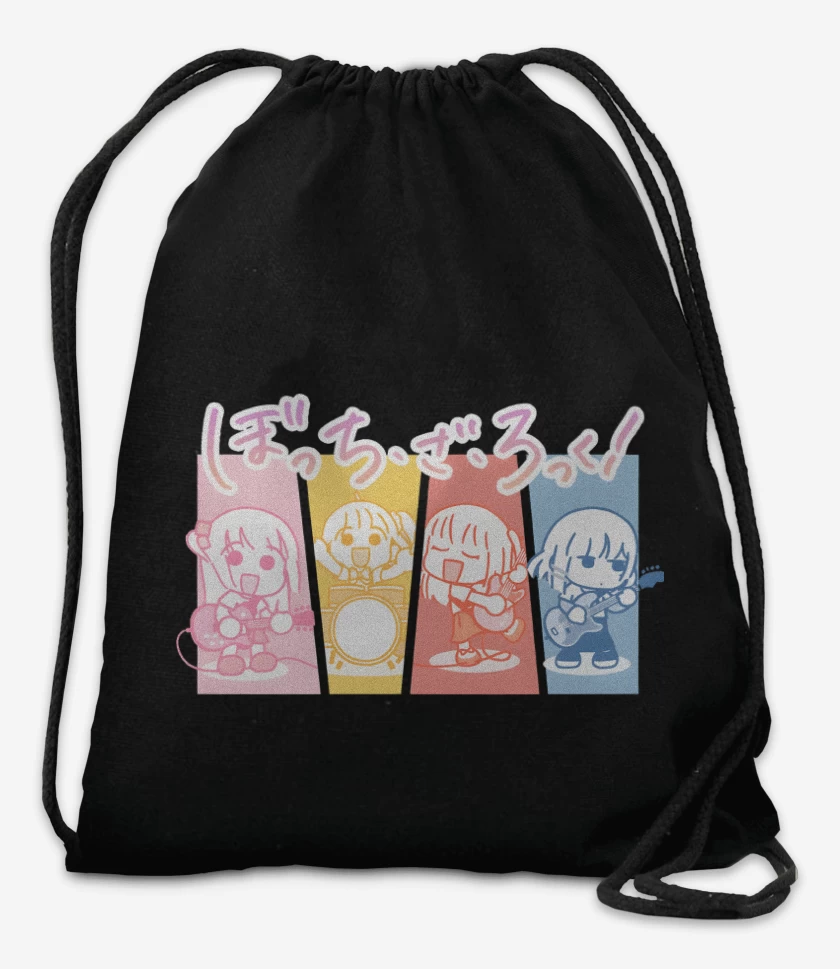 Mochila Negro de Bocchi Band