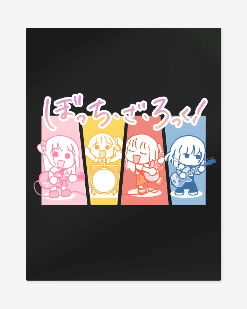 Print metalico Bocchi Band