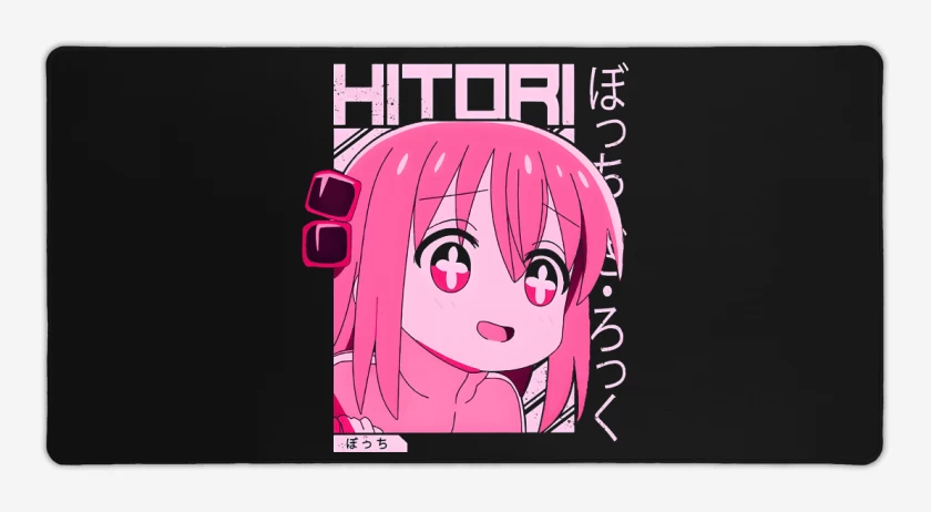 Mouse pad Gamer Negro de Hitori