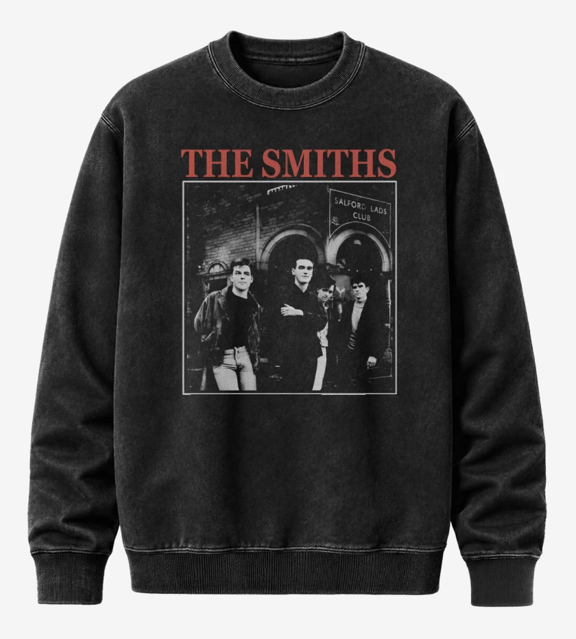 Poleron Polo Acid Wash Negro de The Smiths Band