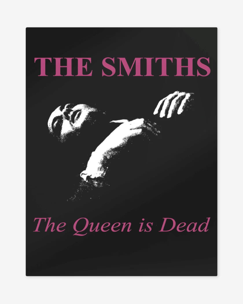 Print metalico Negro de The Queen is Dead 