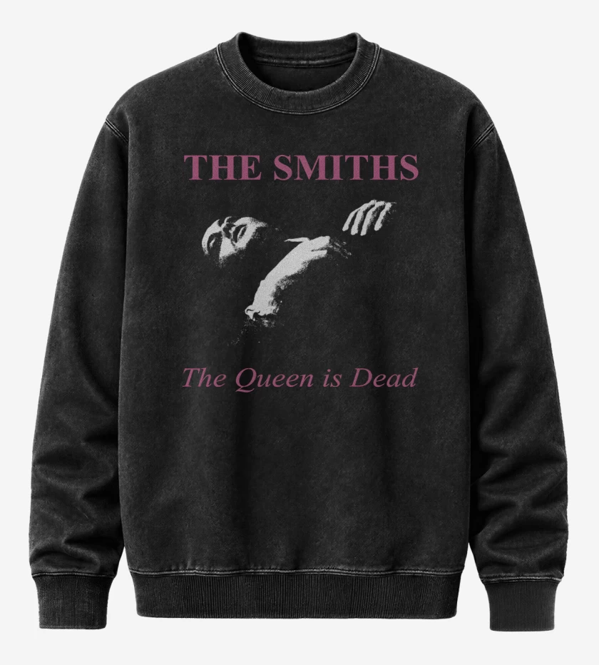 Poleron Polo Acid Wash Negro de The Queen is Dead 
