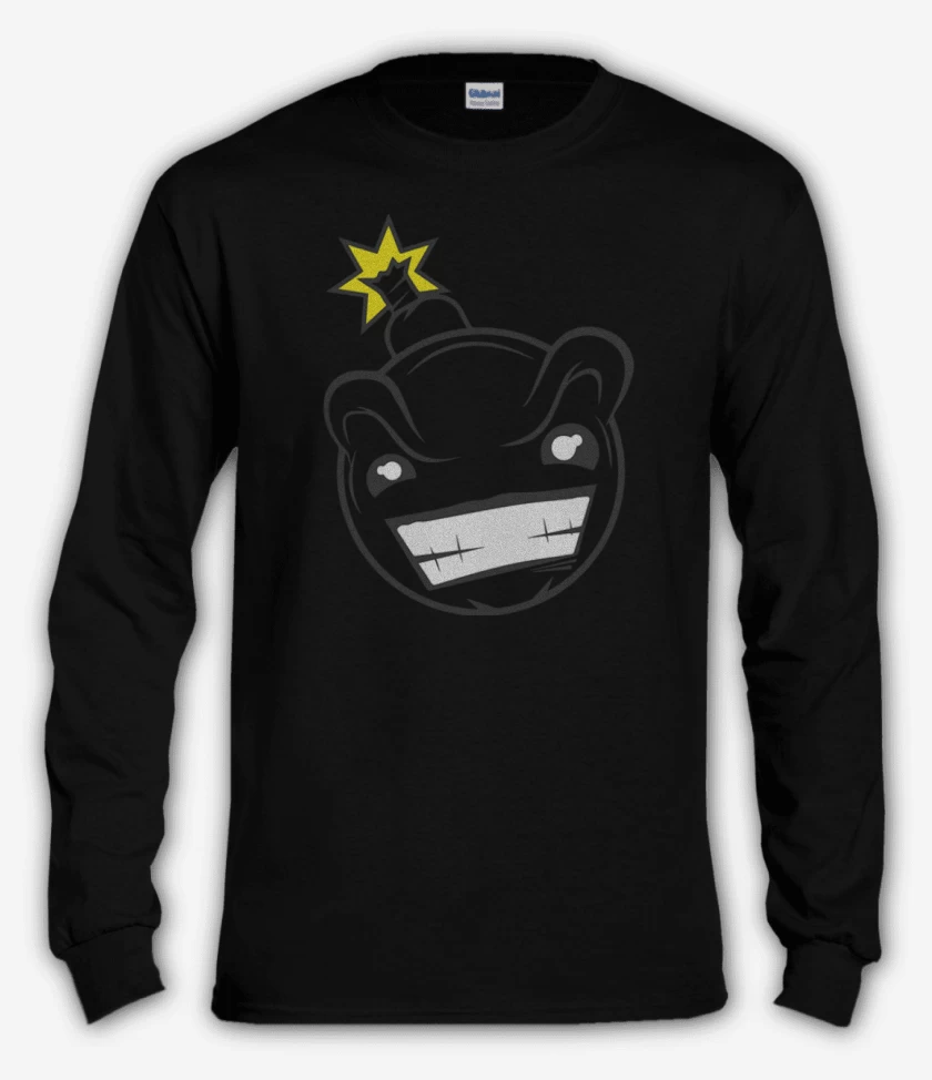 Polera manga larga Negro de Bomb