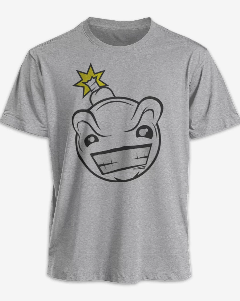 Polera Gris Melange de Bomb