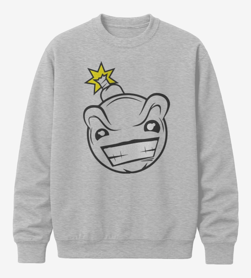 Poleron polo Gris Melange de Bomb
