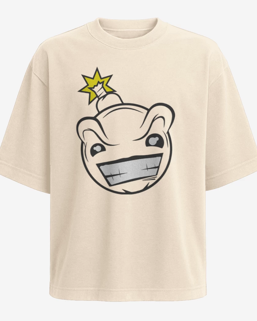 Polera Oversize Beige de Bomb