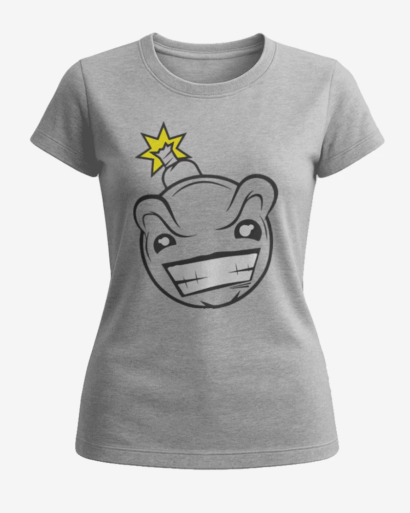 Polera de Mujer Gris Melange de Bomb