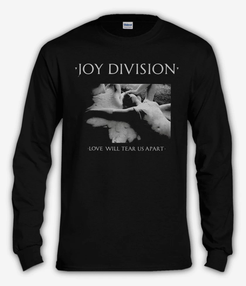Polera manga larga Negro de Love Will Tear Us Apart