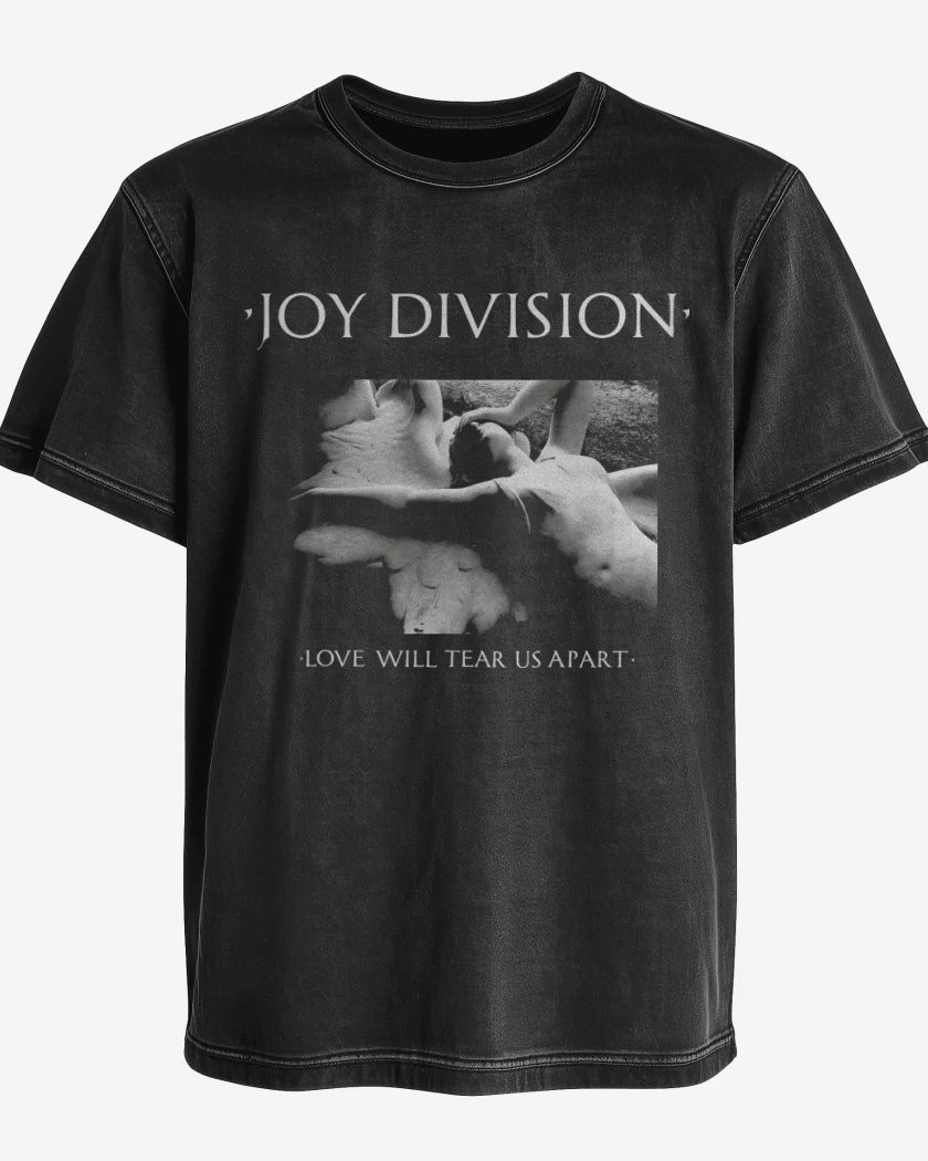 Polera desgastada Love Will Tear Us Apart