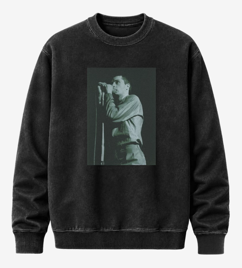 Poleron Polo Acid Wash Negro de Curtis Tear Us Apart