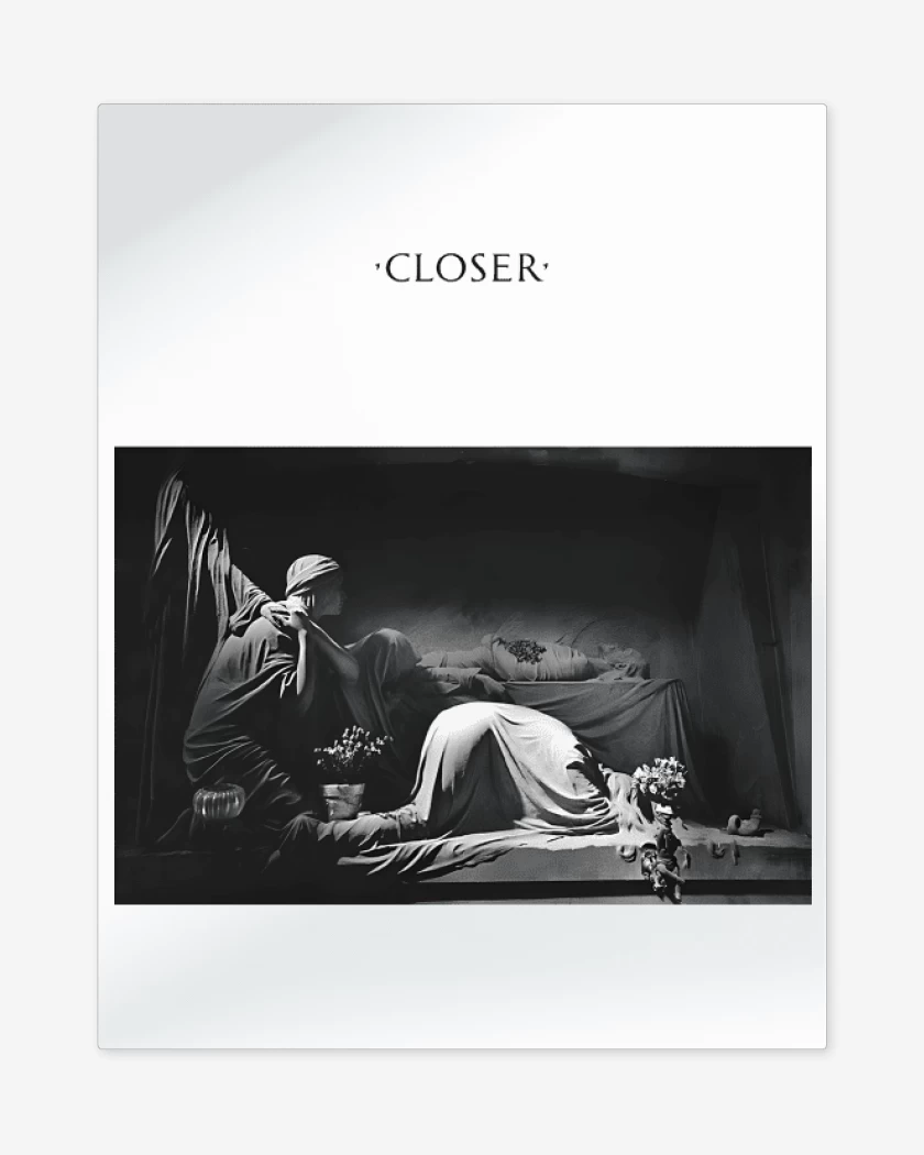 Print metalico Blanco de Closer BW