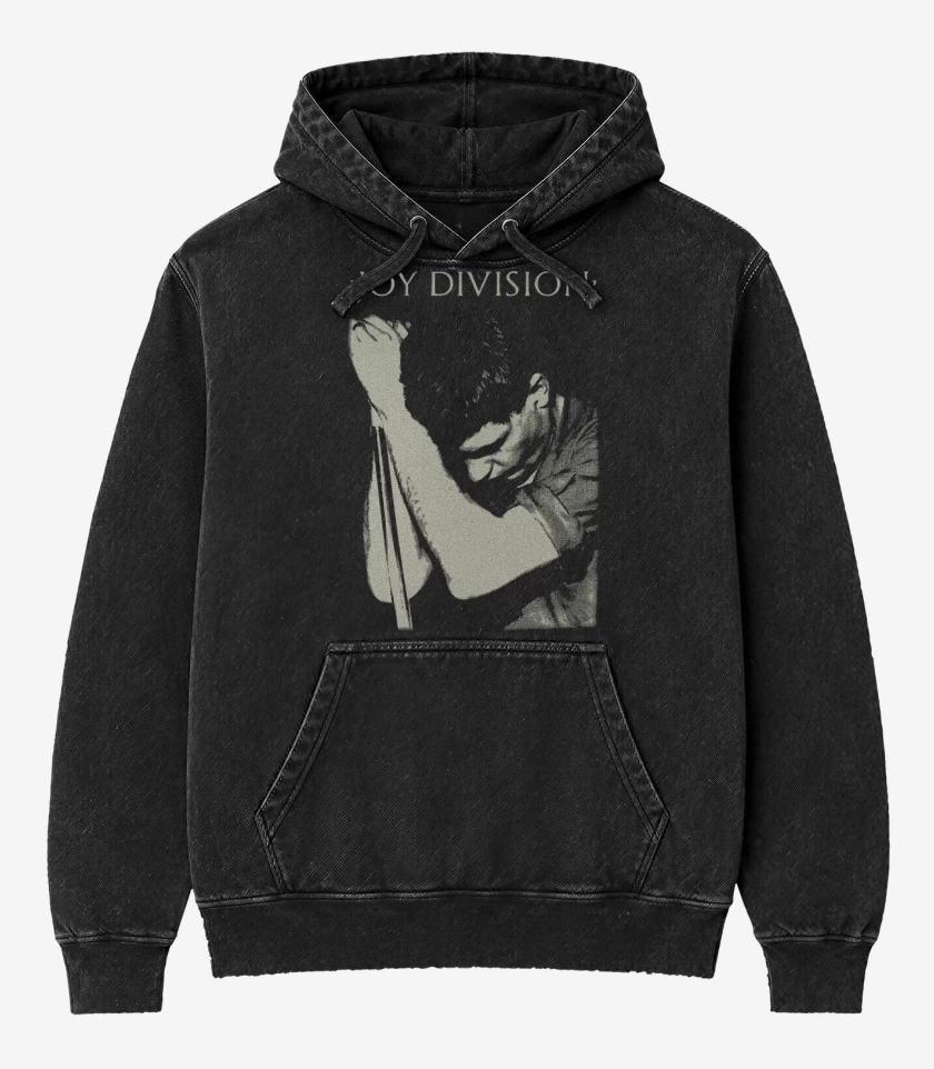 Poleron Canguro Acid Wash Negro de Curtis Division