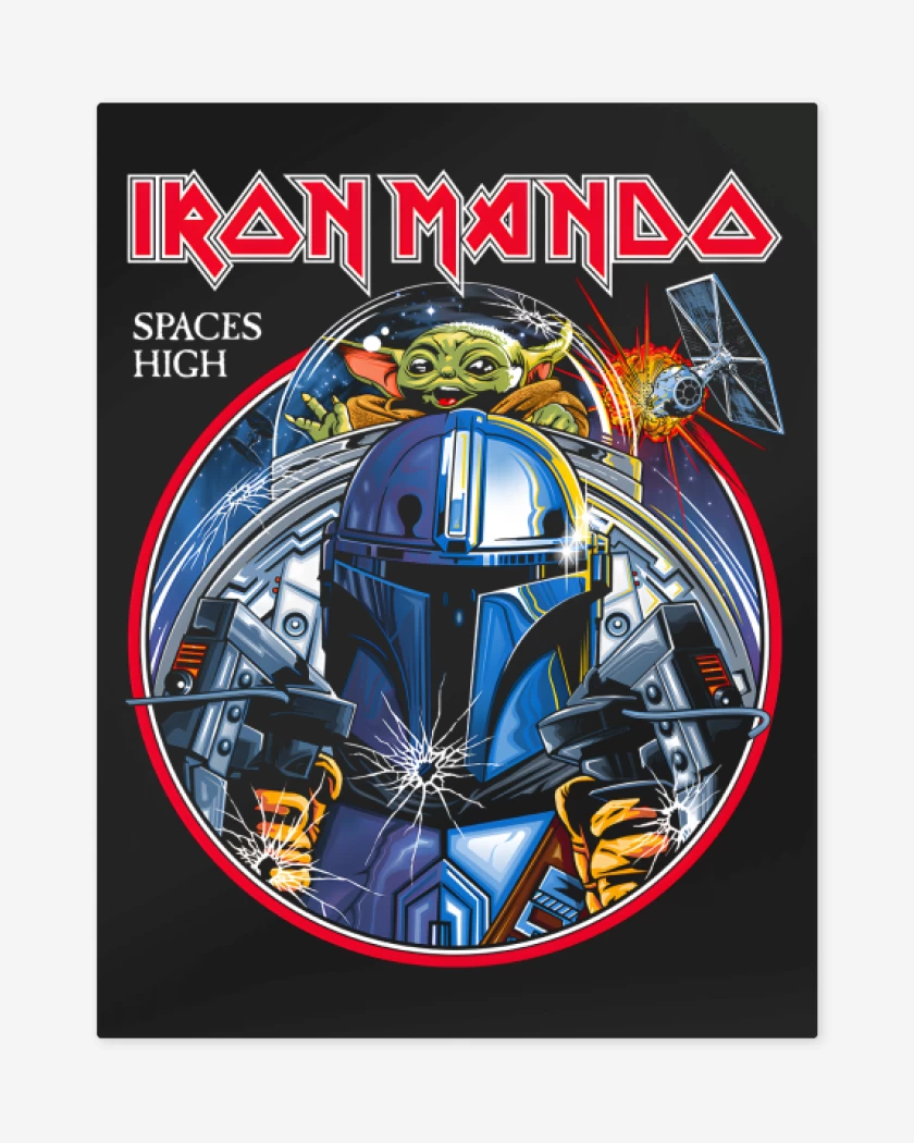 Print metalico Negro de Spaces High