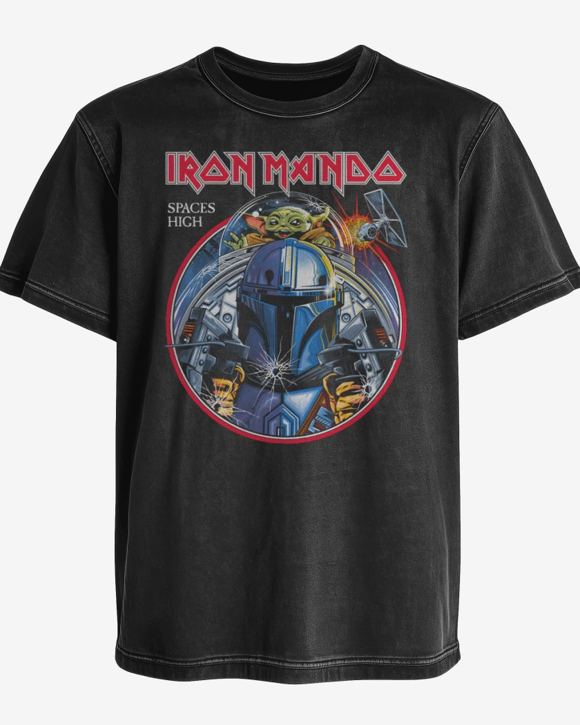 Polera desgastada Negro de Spaces High
