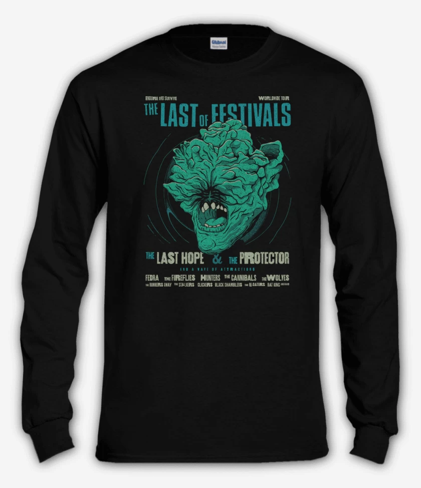 Polera manga larga Negro de Festival Clicker