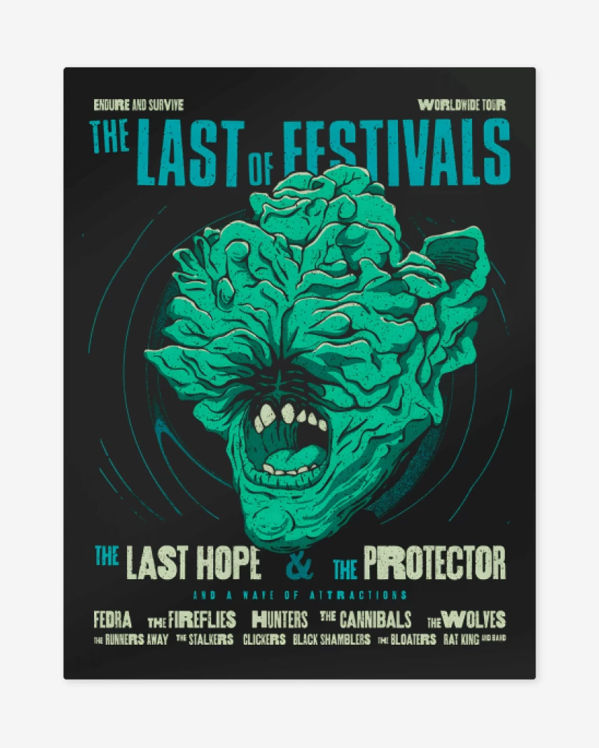 Print metalico Negro de Festival Clicker