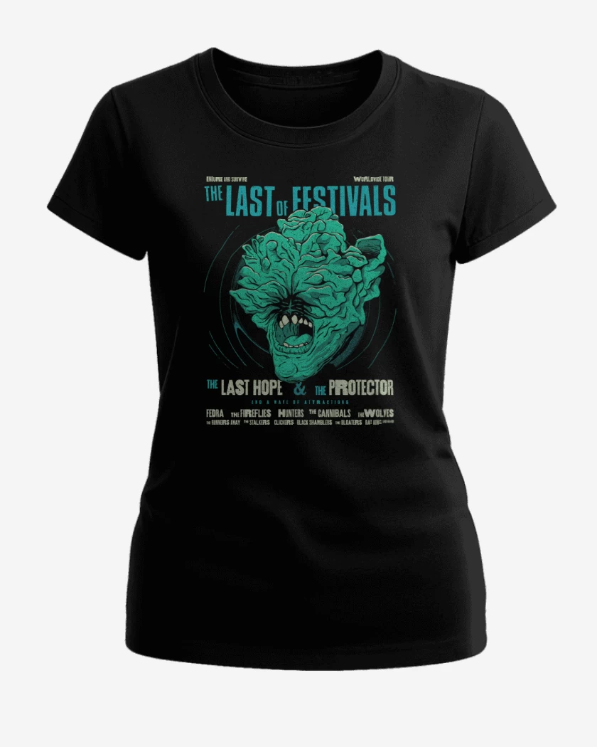 Polera de Mujer Negro de Festival Clicker
