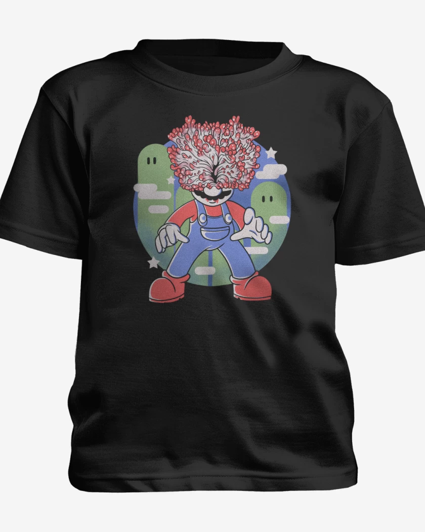 Polera de niño Negro de Bigote Esporas
