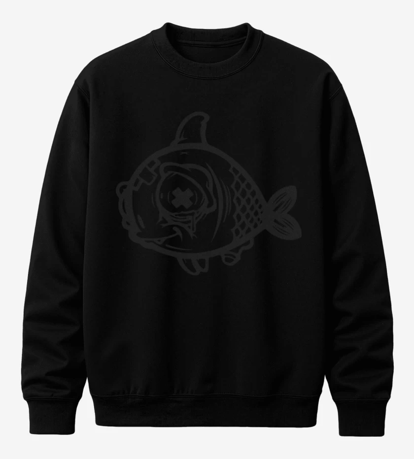 Poleron polo Negro de Pez