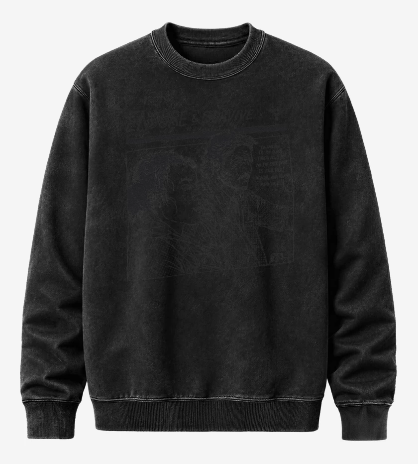 Poleron Polo Acid Wash Negro de Sonic of Us