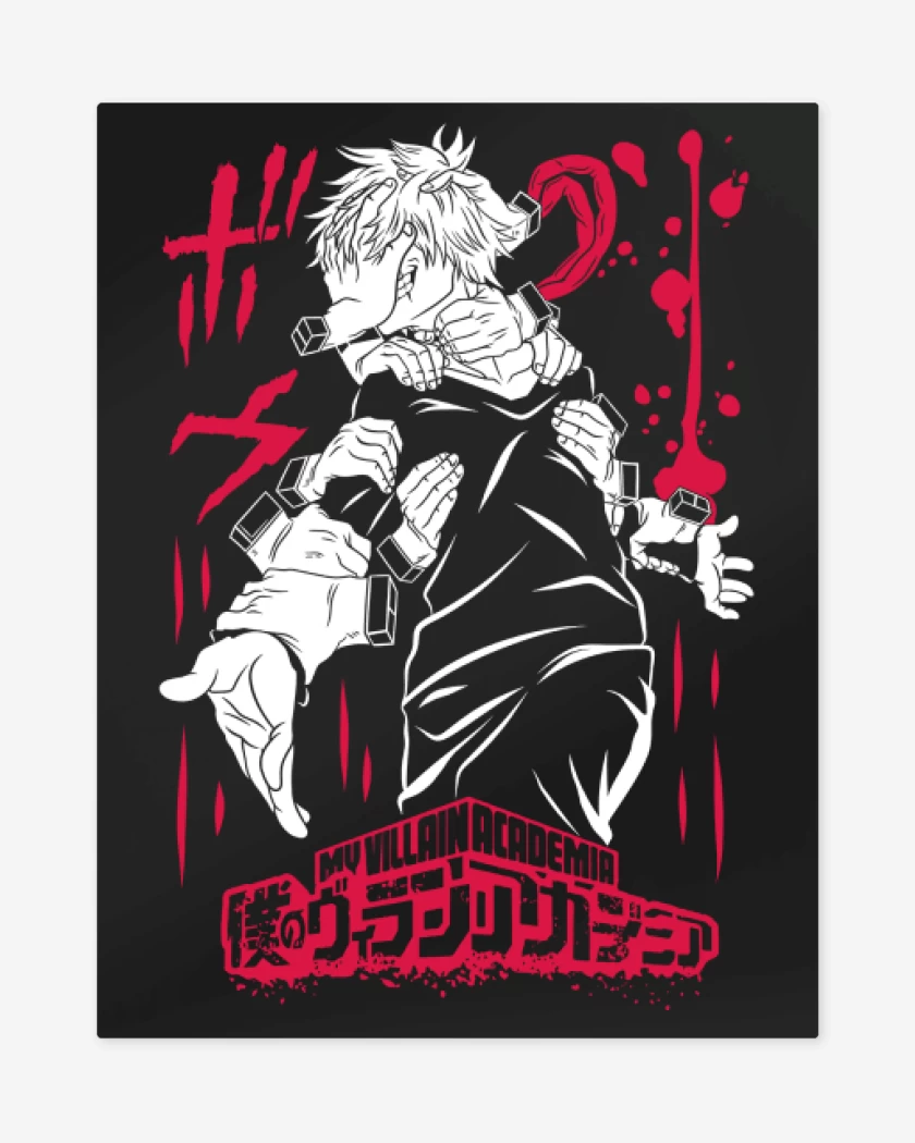 Print metalico Negro de Shigaraki