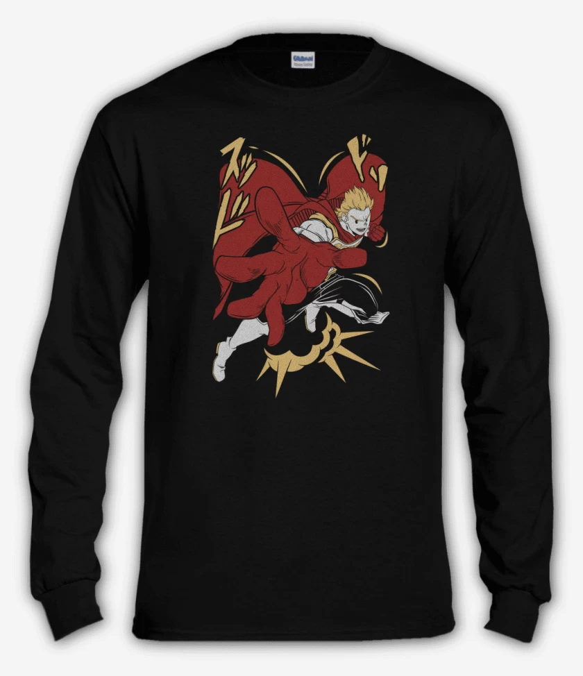 Polera manga larga Negro de Mirio Togata 