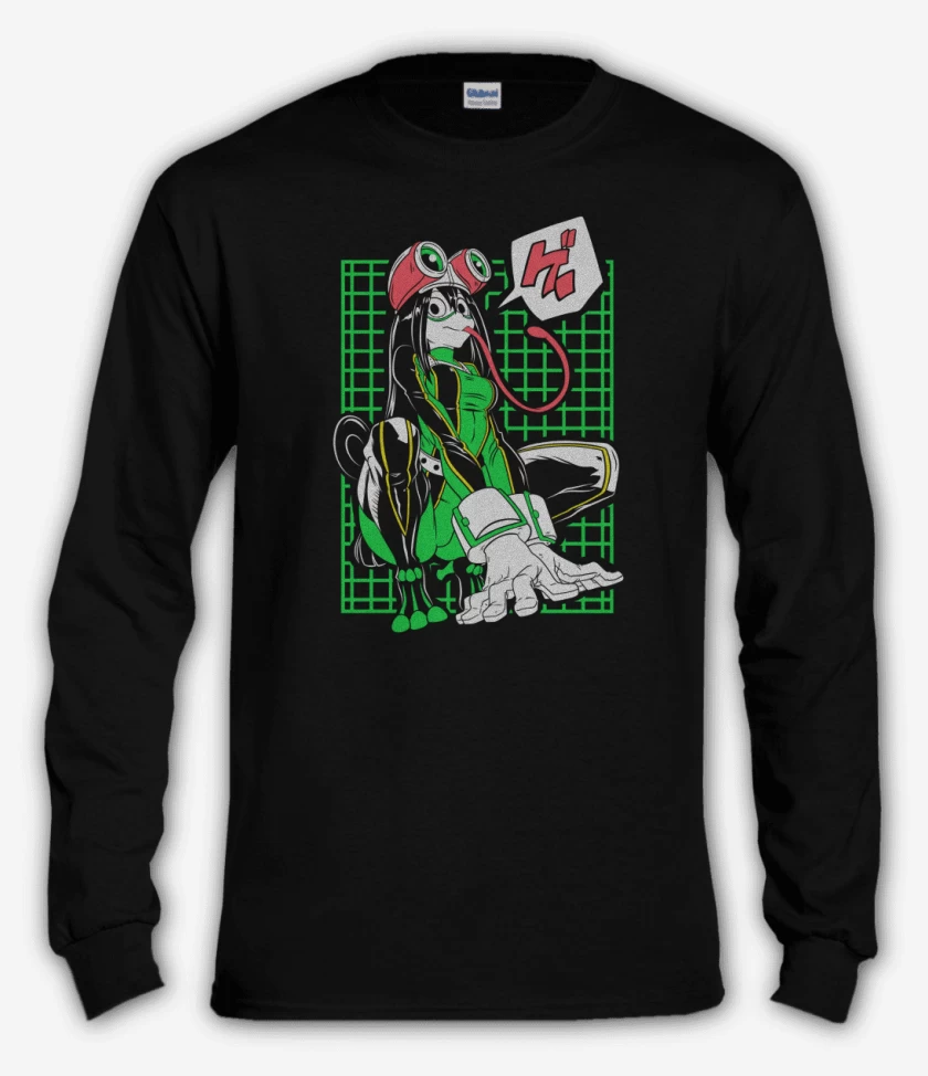 Polera manga larga Negro de Froppy