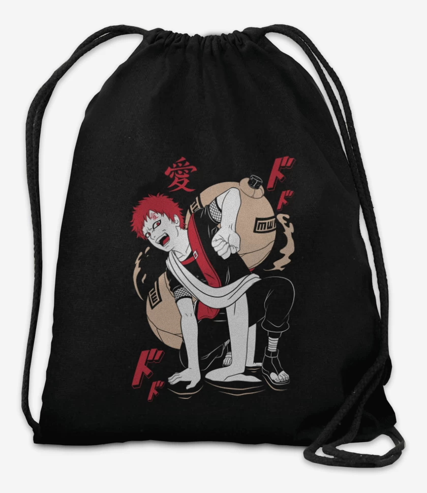 Mochila Negro de Gaara 
